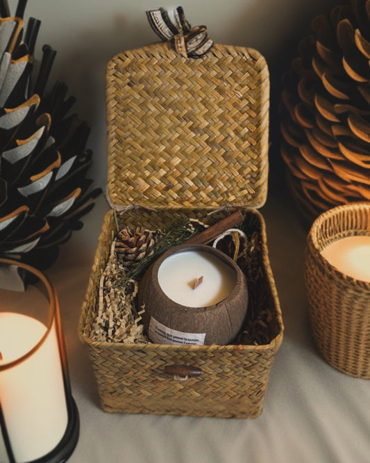 Coconut Candle in Bamboo Gift Box
